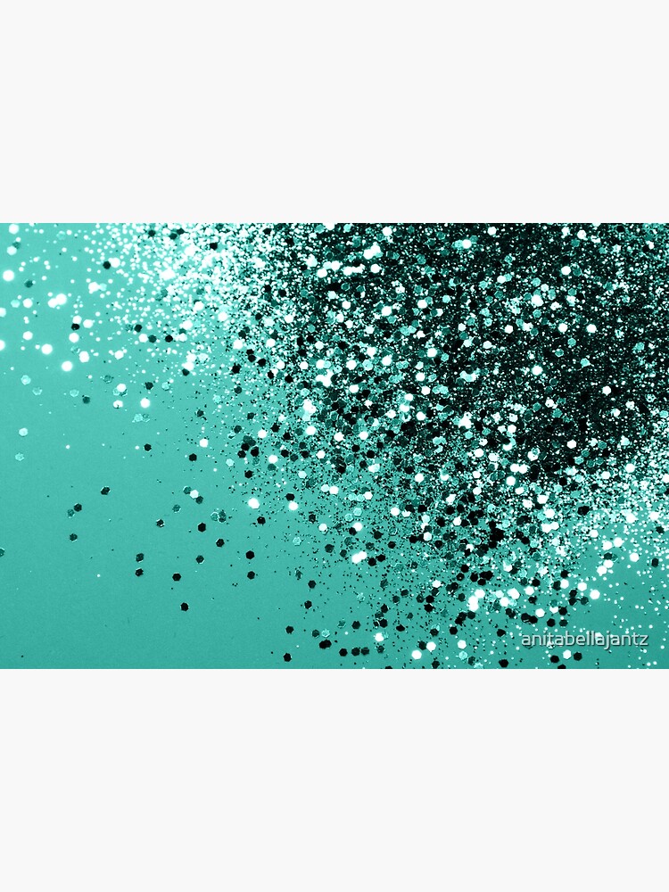 Sparkling Turquoise Lady Glitter #1 #shiny #decor #art by anitabellajantz