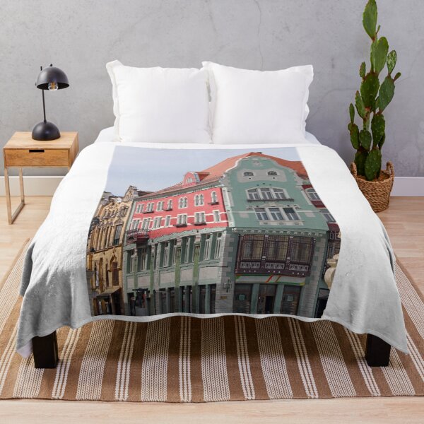 Item preview, colorful old buildings Union Sqaure Timisoara Romania designed and sold by goceris.
