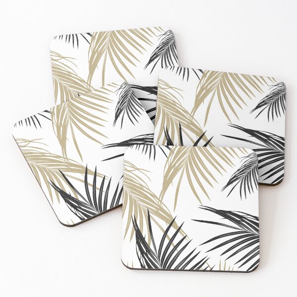 Item preview, Gold Black Palm Leaves Dream #1 #tropical #decor #art designed and sold by Anita's & Bella's Art.
