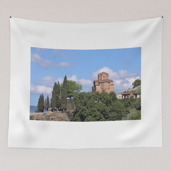 Item preview, Jovan Kaneo church Lake Ohrid landscape North Macedonia designed and sold by goceris.
