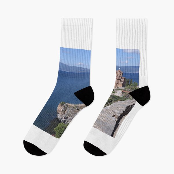 Item preview, Jovan Kaneo Church landscape Lake Ohrid North Macedonia  designed and sold by goceris.