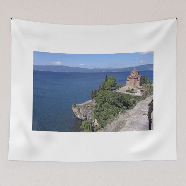 Item preview, Jovan Kaneo Church landscape Lake Ohrid North Macedonia  designed and sold by goceris.