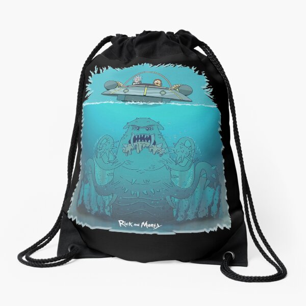 Rick n Morty 'Up from the Blue' Loose Drawstring Bag