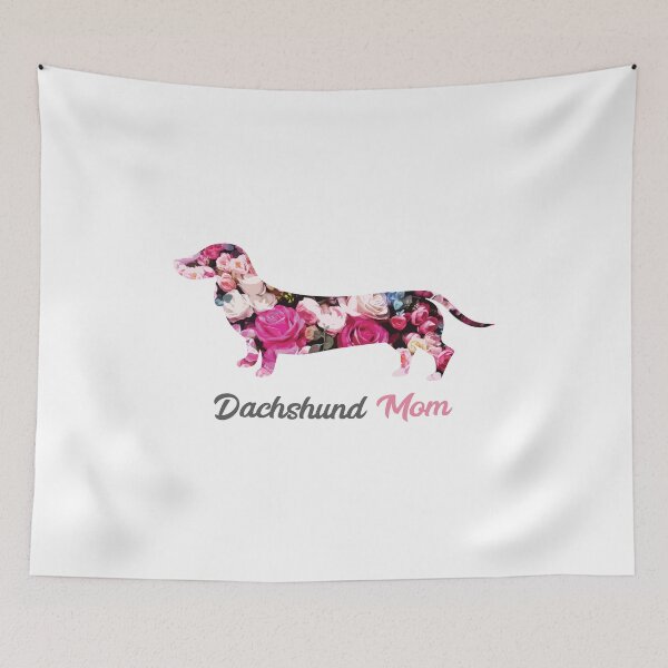 Item preview, Dachshund Mom Pretty Floral Design designed and sold by SmartPooch.