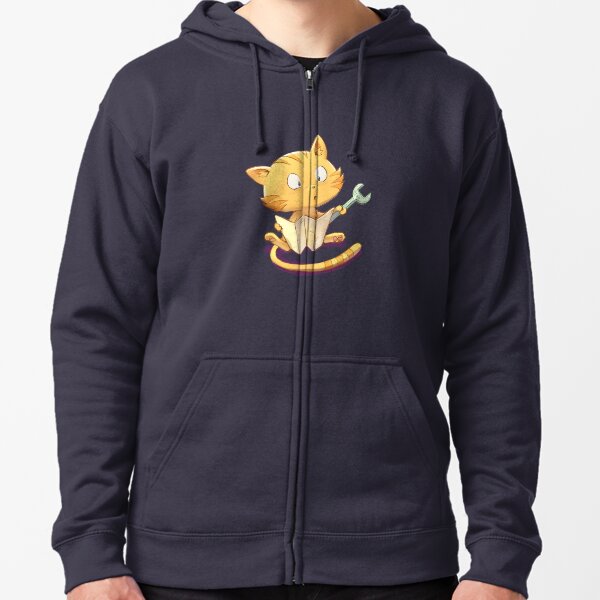 Carrot is repairing - Pepper&Carrot official Zipped Hoodie