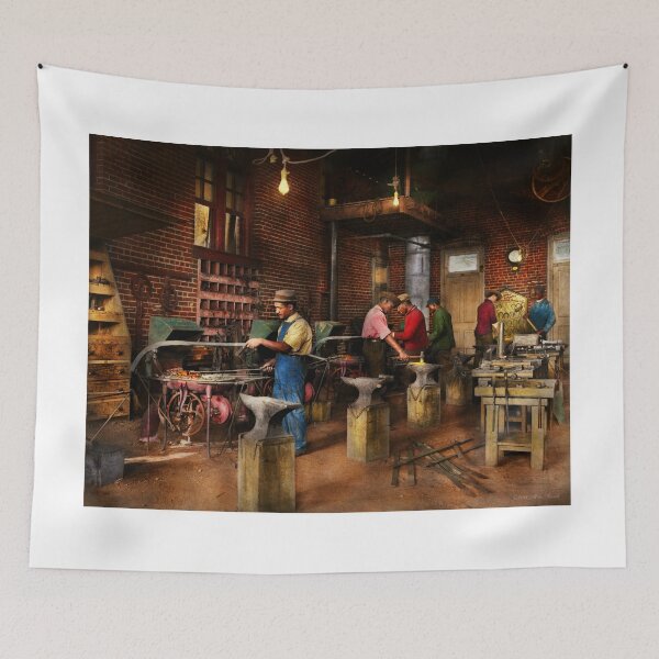 Item preview, Blacksmith - Blacksmithing school 1899 designed and sold by Mike Savad Photography.