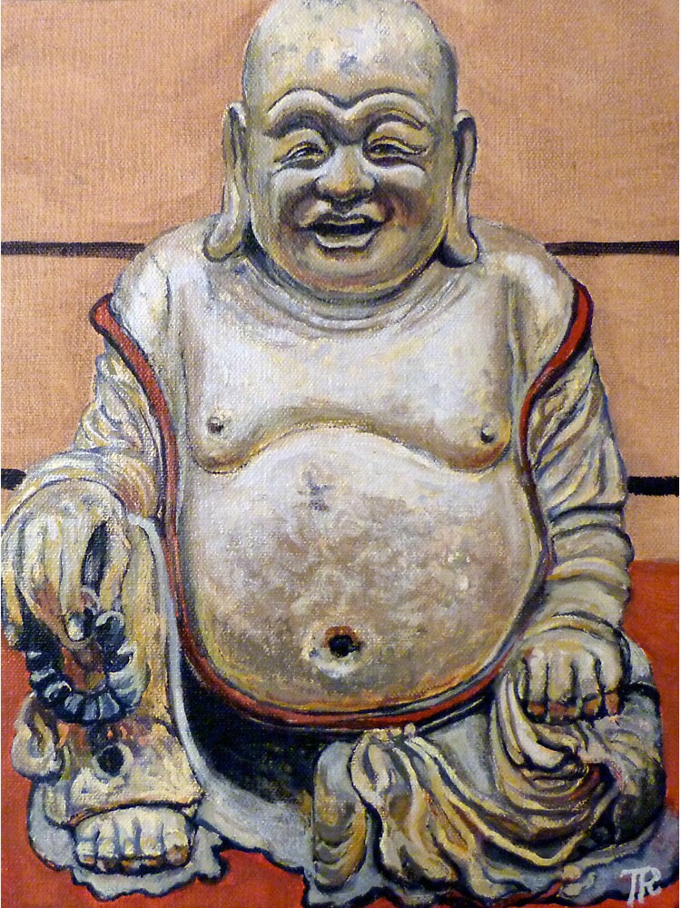 Happy Buddha by donnaroderick