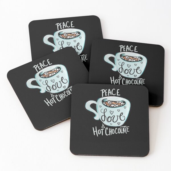 Item preview, Peace Love and hot chocolate designed and sold by FrictionMaxxing.