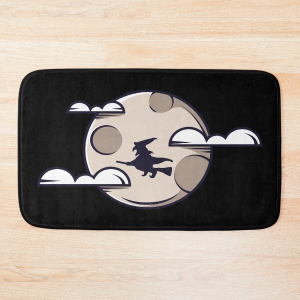 Item preview, Witch Halloween moon flying broom designed and sold by KleinJenny.