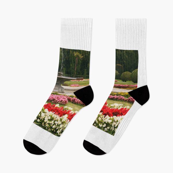 Item preview, Beautiful garden with fountain and flowers Vienna Austria designed and sold by goceris.