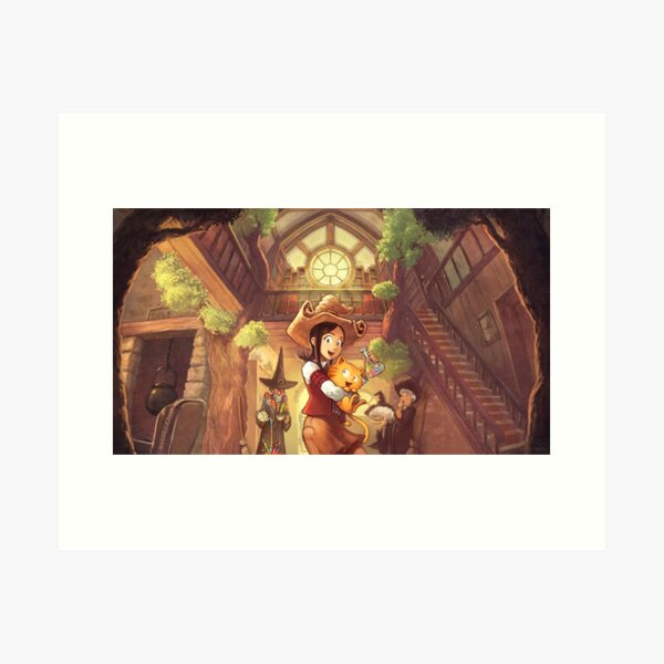 The tea prank - (Book cover 2) - Pepper&Carrot official Art Print