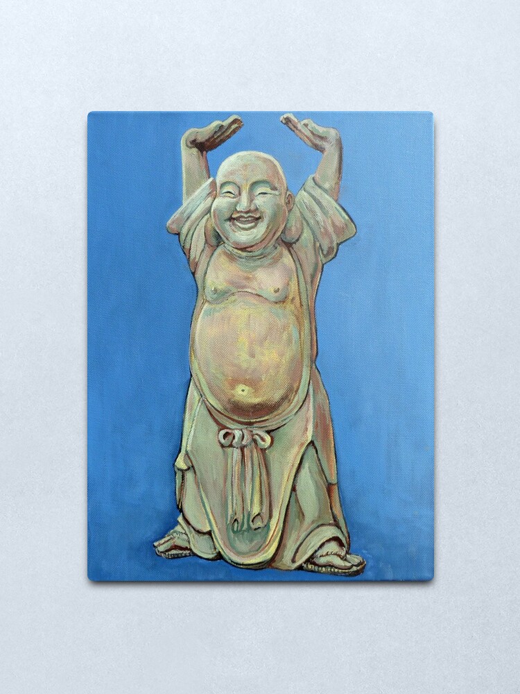 Alternate view of Standing Happy Metal Print