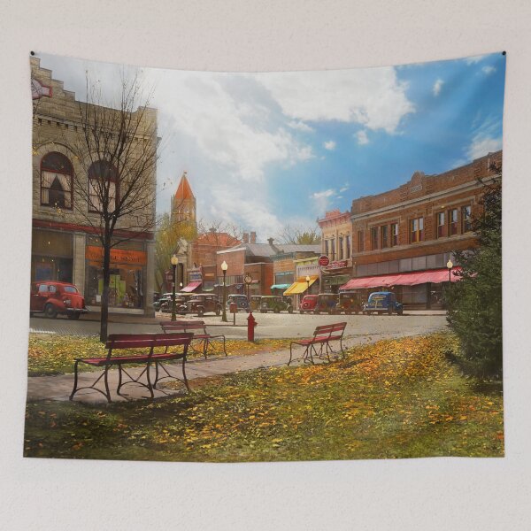 Item preview, City - Marengo IA - The final leaves of Autumn 1939 designed and sold by Mike Savad Photography.
