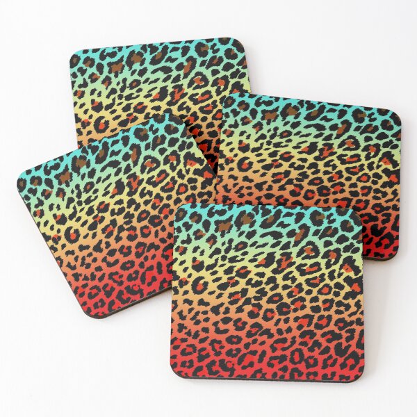 Item preview, Blue Gold Red Cheetah Print designed and sold by HomeLivingCo.