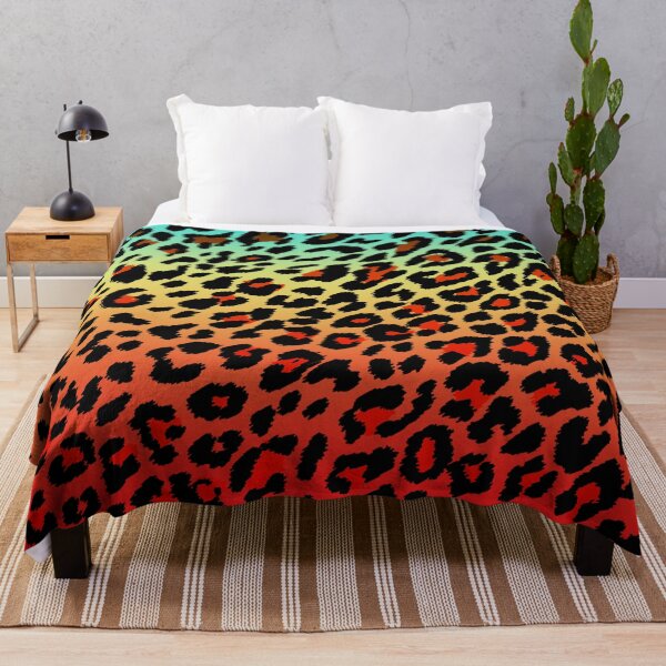 Item preview, Blue Gold Red Cheetah Print designed and sold by HomeLivingCo.