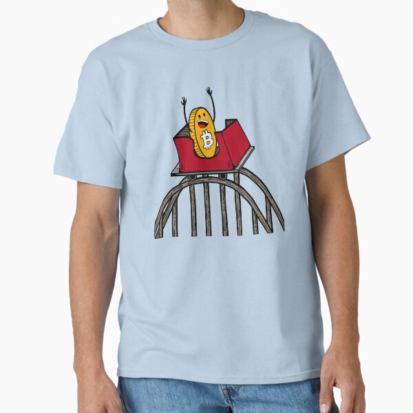 Funny Bitcoin Rollercoaster T-Shirt | Cryptocurrency Tee Funny Bitcoin Rollercoaster T-Shirt | Cryptocurrency Tee