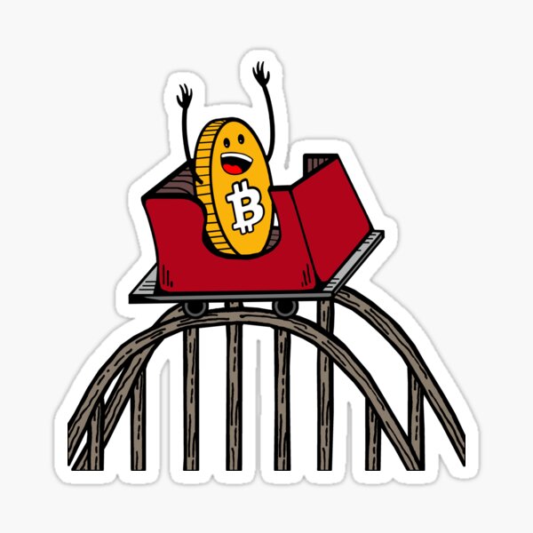 Item preview, Bitcoin Roller Coaster Guy with Tracks designed and sold by TheLastStand.