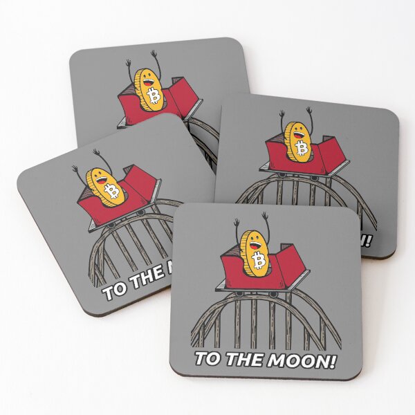 Item preview, Bitcoin Roller Coaster Guy with Tracks to the Moon! designed and sold by TheLastStand.