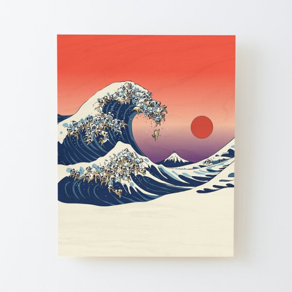 Large Canvas Print of The Great Wave off Kanagawa by Hokusai – Hangout Home