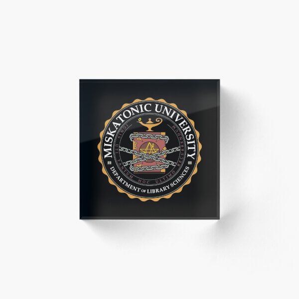 BEST SELLER Miskatonic University Merchandise Acrylic Block