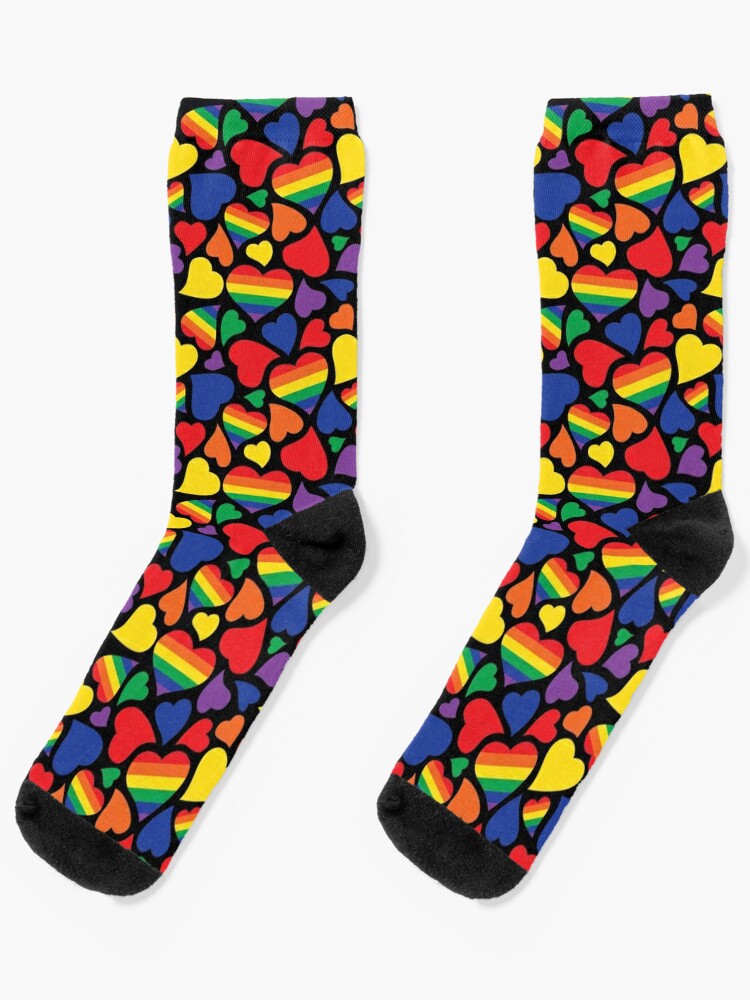 Calcetines Rainbow para mujer - Calcetines de colores brillantes para  orgullo