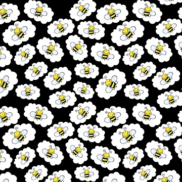 Artwork thumbnail, bee pattern by MallsD