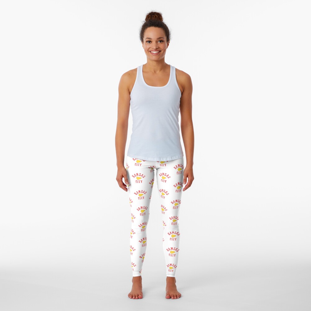 KC Football Tribal Gear Arrowhead Kansas City Vintage Kc Fan Local Pro Gear KC Face mask Kansas City facemask Leggings