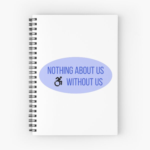 Item preview, nothing about us w/ wheelchair designed and sold by addtotaste.