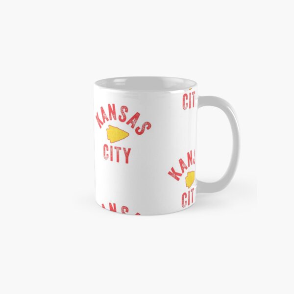 KC Football Tribal Gear Arrowhead Kansas City Vintage Kc Fan Local Pro Gear KC Face mask Kansas City facemask Classic Mug