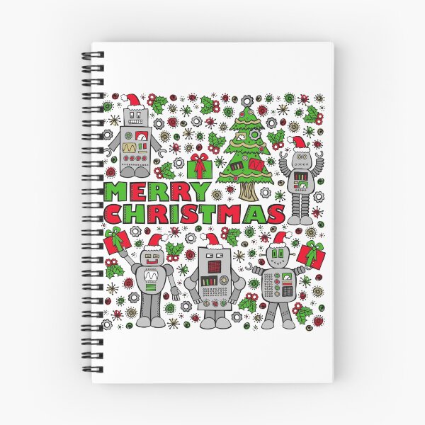 Item preview, Merry Christmas Robots designed and sold by robyriker.
