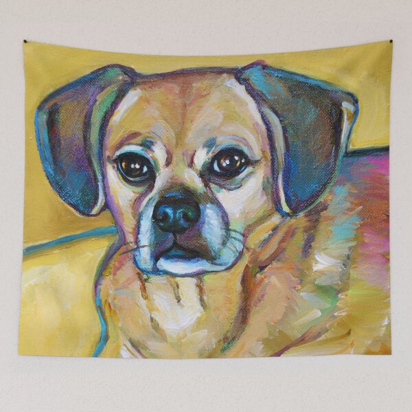 Item preview, Cute n' Colorful PUGGLE designed and sold by RobertPhelpsArt.