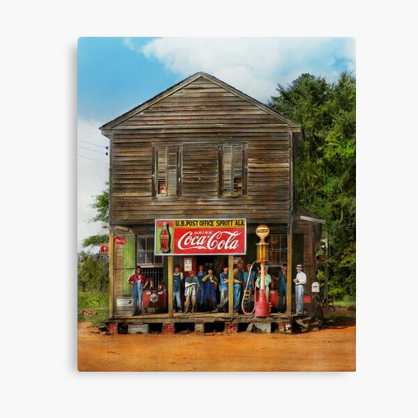 Gas Station - Sprott AL - Crossroads store 1935 Canvas Print