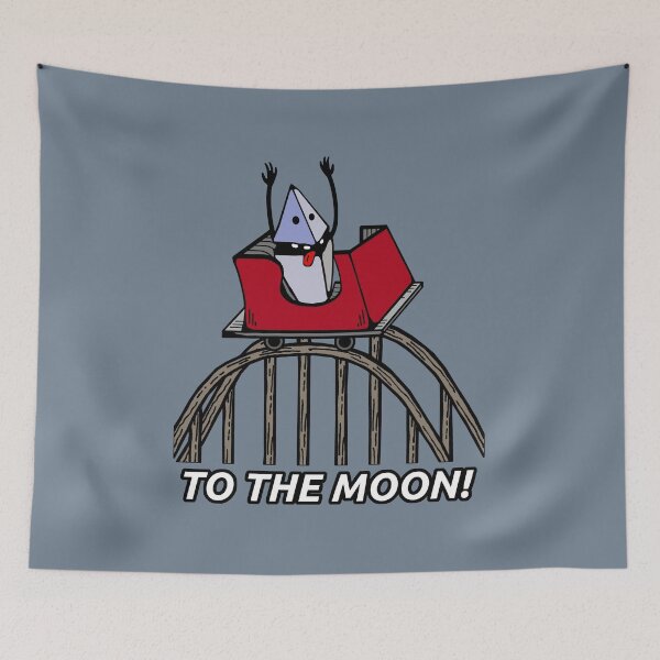 Item preview, Ethereum Roller Coaster Guy with Tracks to the Moon! designed and sold by TheLastStand.