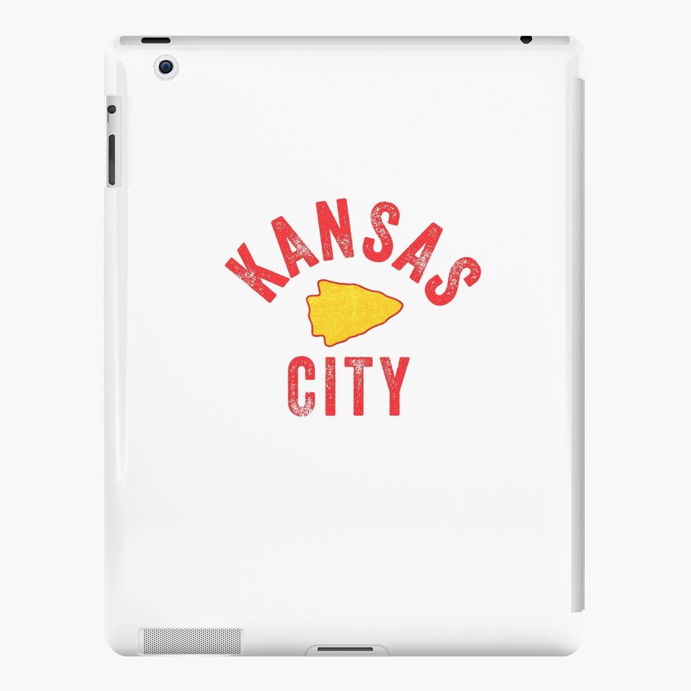 KC Football Tribal Gear Arrowhead Kansas City Vintage Kc Fan Local Pro Gear KC Face mask Kansas City facemask iPad Case & Skin