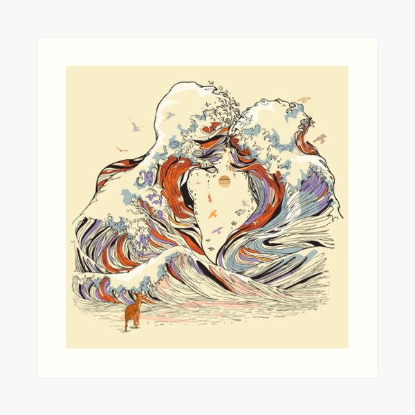 The Wave of Love Art Print