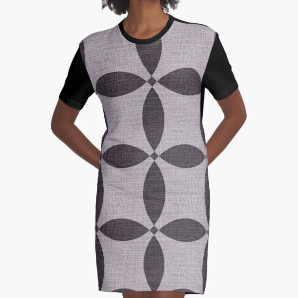 Retro Blanket Graphic T-Shirt Dress