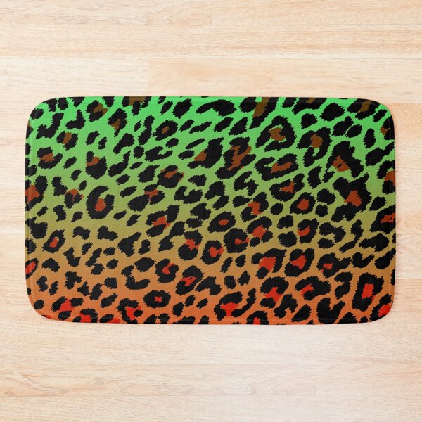 Item preview, Green and Orange Cheetah Print designed and sold by HomeLivingCo.