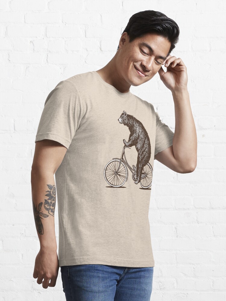 Disover Bear on Bike | Essential T-Shirt 