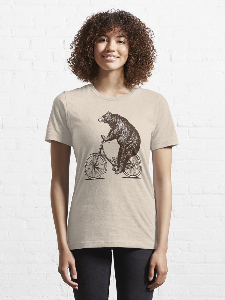 Disover Bear on Bike | Essential T-Shirt 
