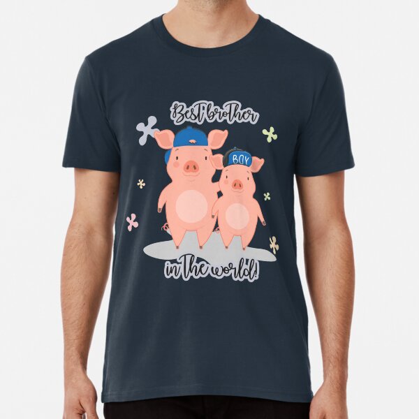 Item preview, Best brother - Funny pig shirt for brothers designed and sold by OVMEngemann.