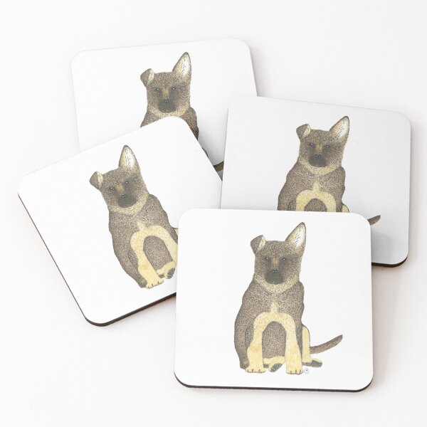Item preview, "Blue" the German Shepherd Dog (GSD) Puppy designed and sold by MaryClick.