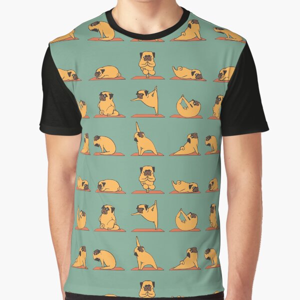 Pug Yoga Graphic T-Shirt
