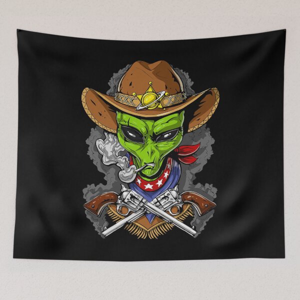 Item preview, Space Alien Cowboy designed and sold by underheaven.