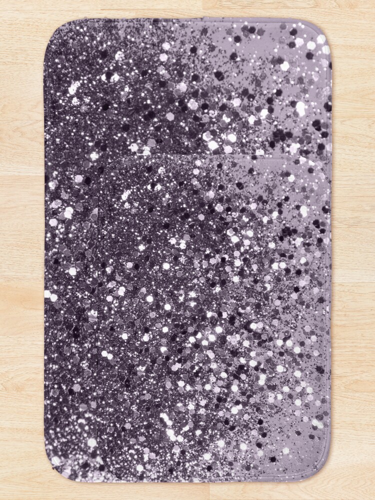 Alternate view of Sparkling Lavender Lady Glitter #2 #shiny #decor #art Bath Mat