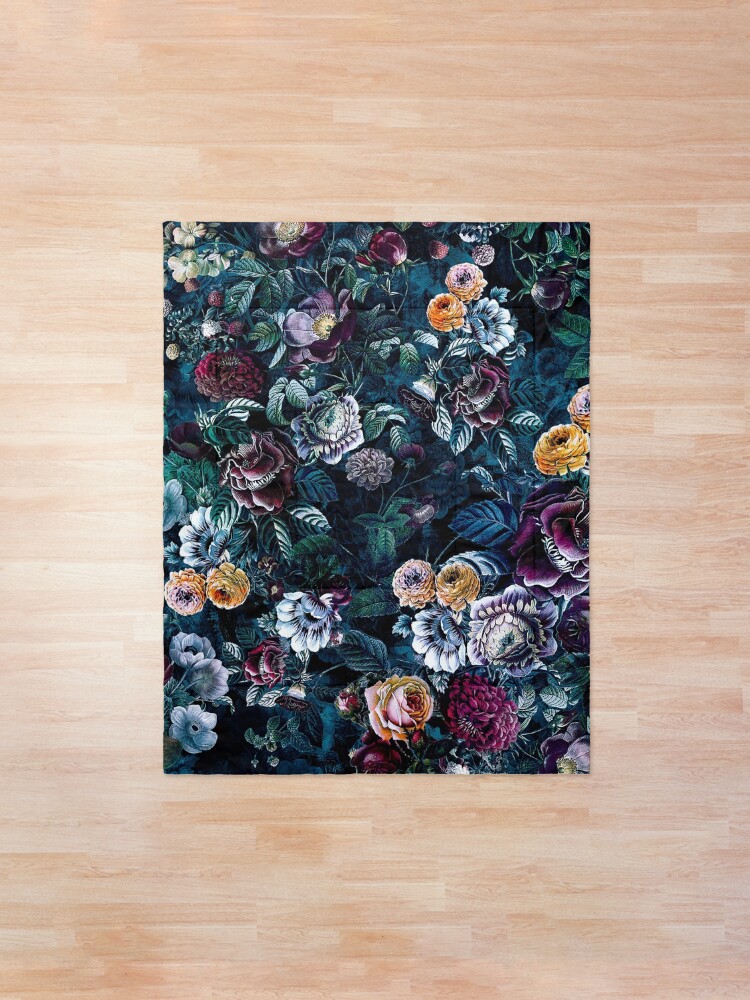 Alternate view of Night Flowers Comforter
