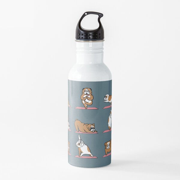 English Bulldog Yoga Water Bottle