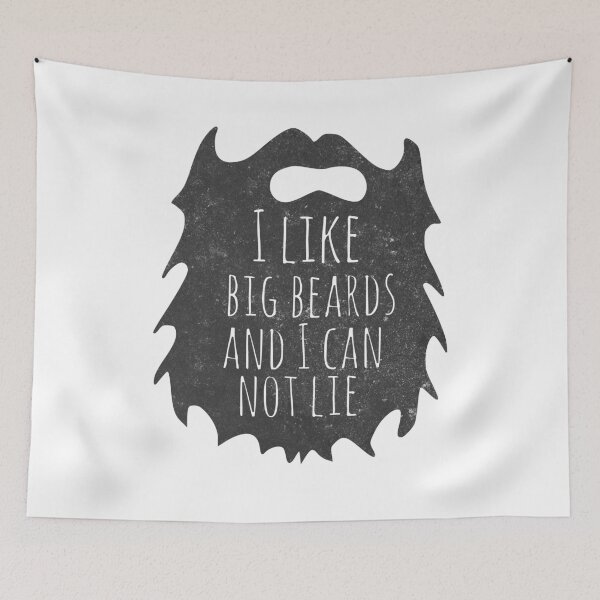 Item preview, I like big beards and I cannot lie, funny beard quote  designed and sold by FreckledBliss.
