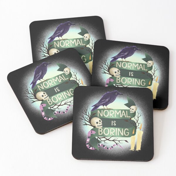 Item preview, Normal Is Boring Spooky Banner designed and sold by BunnyThePainter.