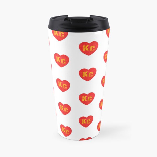 KC Heart Kansas City Hearts I love Kc heart monogram KC Face mask Kansas City facemask Travel Mug