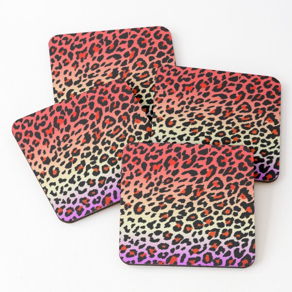 Item preview, Red Creme and Purple Cheetah Print designed and sold by HomeLivingCo.